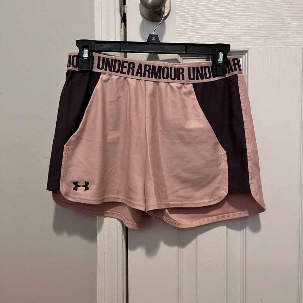 Under Armour Women's Athletic Shorts in Pink and Purple